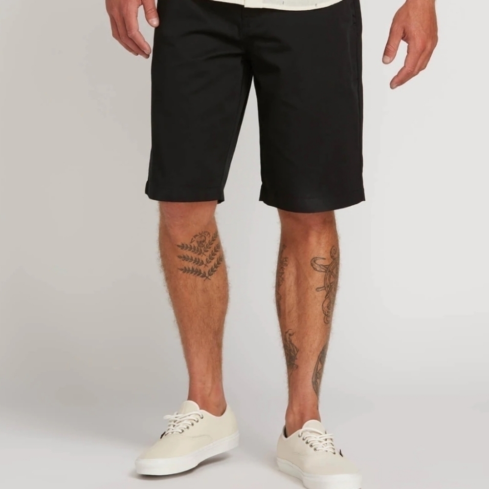 Volcom Frickin Black Chino Shorts-Size 32